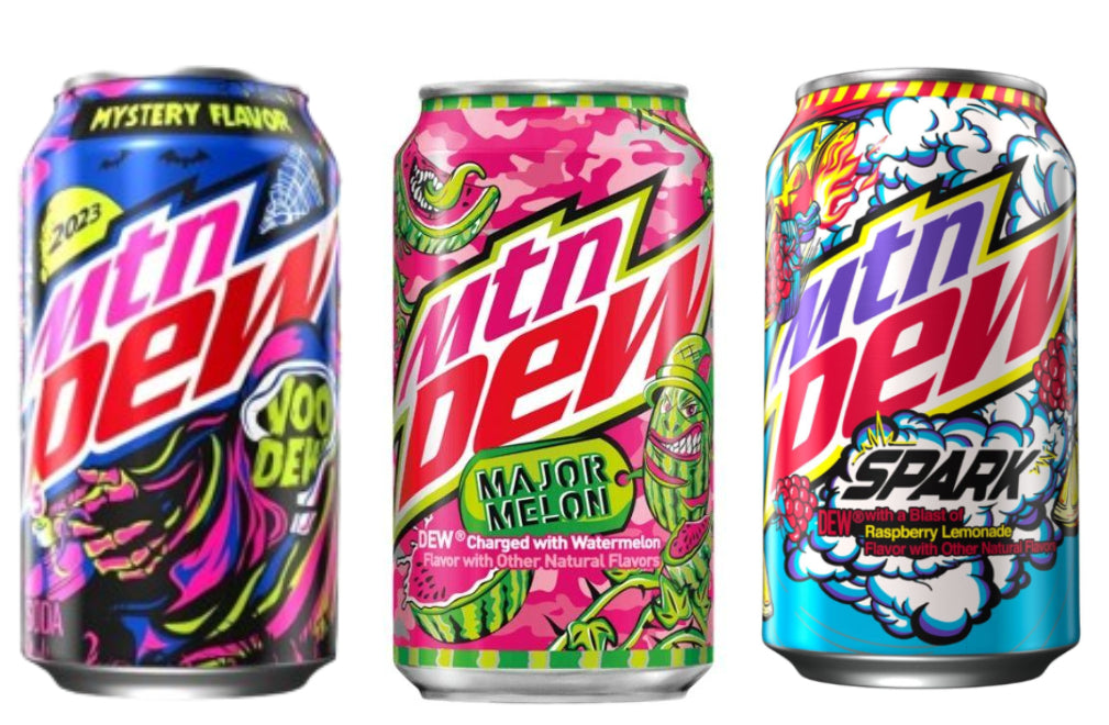 Mountain Dew Flavors Discontinued in 2025 – Snackrite Xotiks