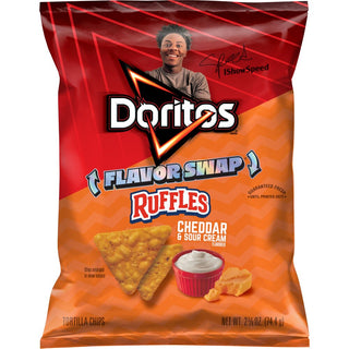 Doritos® Flavor Swap Ruffles® Cheddar & Sour Cream Flavored Tortilla Chips