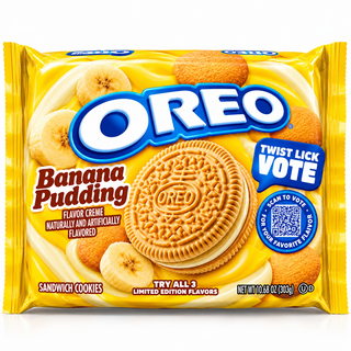 OREO Banana Pudding Sandwich Cookies ( Limited Edition )