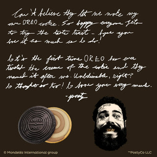 Posty’s Oreo Swirled Salted Caramel and Shortbread Flavor Creme Cookies