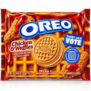 Oreo Chicken and Waffles Limited Edition Sandwich Cookies