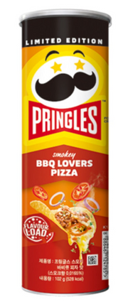 Pringles Smokey BBQ Lovers Pizza Flavor Chips (Korea)