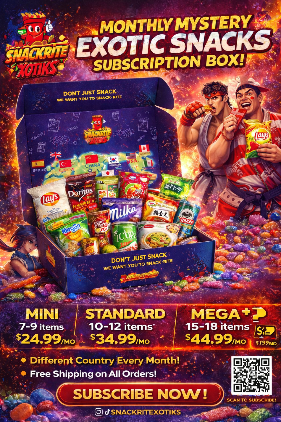 Snackrite Xotiks