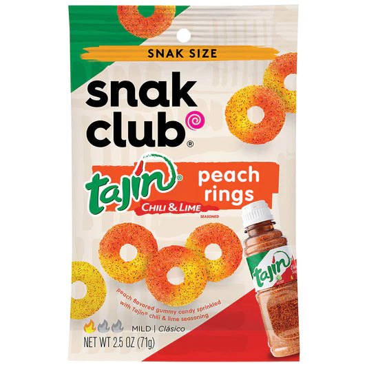Snak Club Tajin Peach Rings (USA)