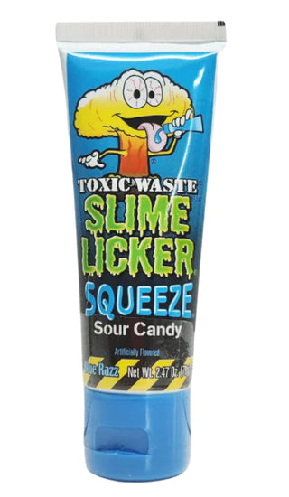 Toxic Waste Slime Licker Squeeze Sour Candy (Blue Razz)