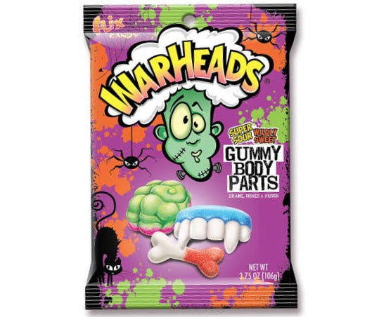 Warheads Sour Body Parts Gummy Candy (Halloween)
