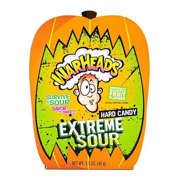 Warheads Extreme Sour Candy Pumpkin Boxes (Halloween) – Snackrite Xotiks
