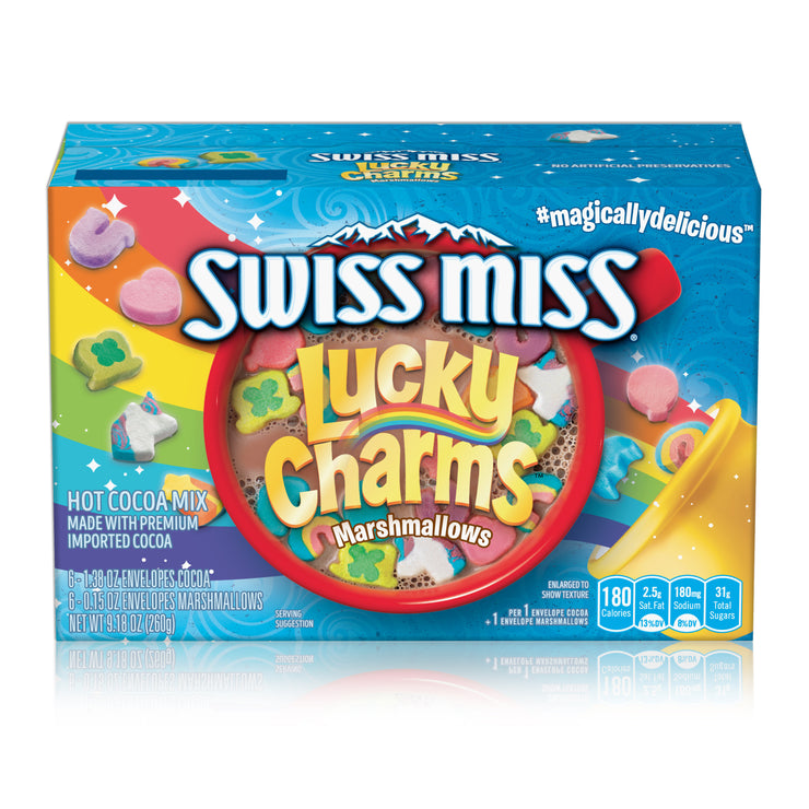 Swiss Miss Hot Cocoa Mix with Lucky Charms Marshmallows
