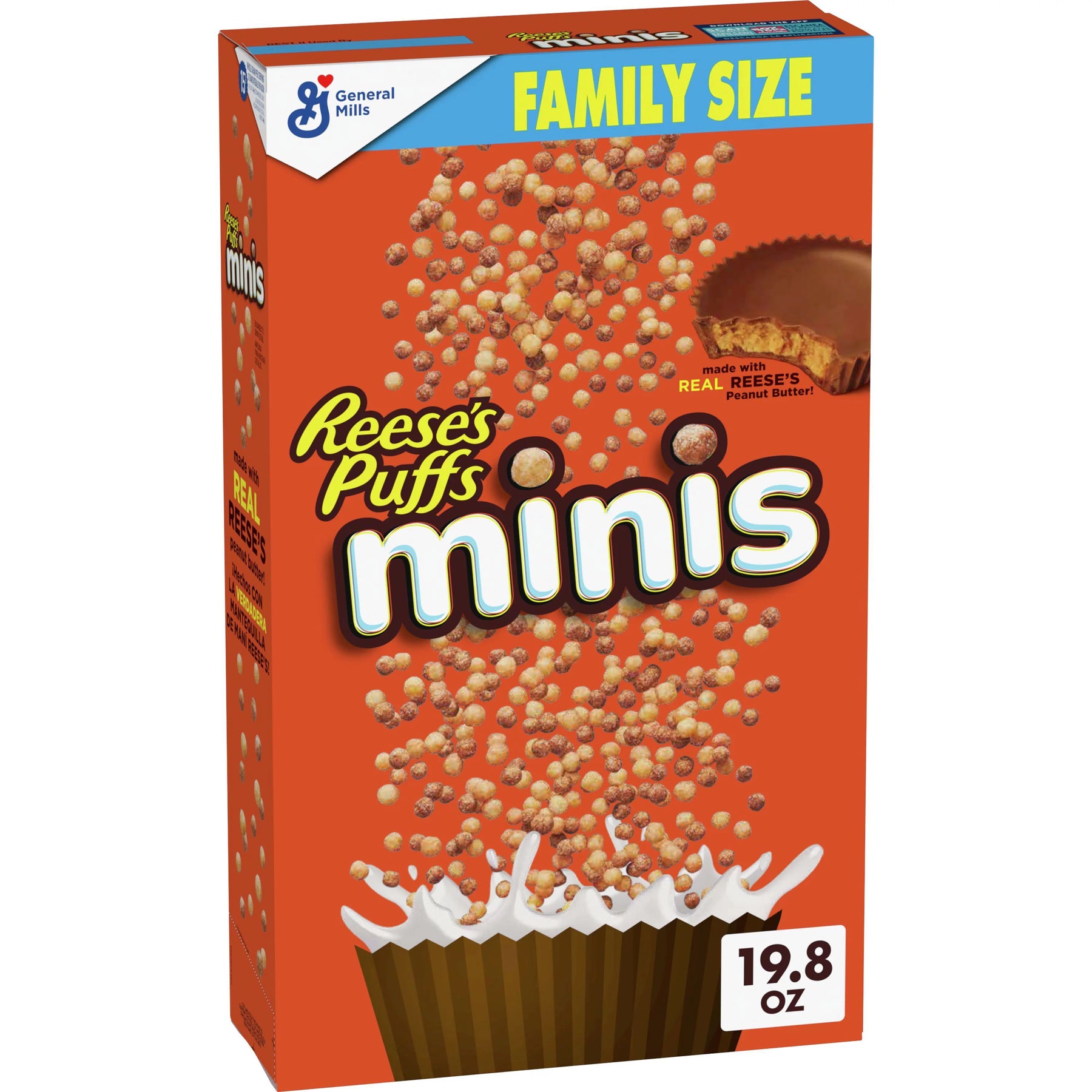 Reese's Puffs Minis Chocolate Peanut Butter Cereal (Family Size