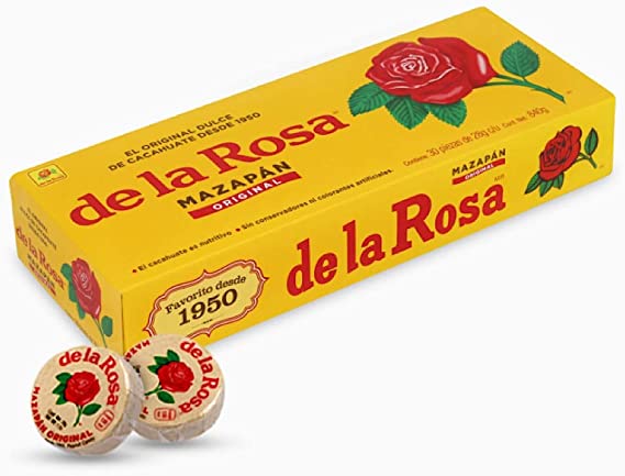 De la Rosa Mazapan, Original Peanut Candy - Entire Box (Mexico)