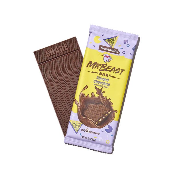 Feastables MrBeast Almond Chocolate Bar