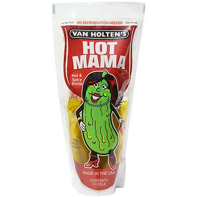 Hot Mama Hot & Spicy Pickle In A Pouch (USA)