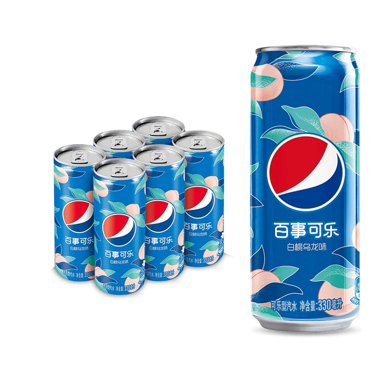 Pepsi White Peach Oolong Flavor ( China )