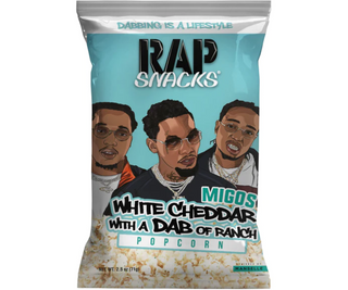 Rap Snacks Migos White Cheddar With A Dab Of Ranch Gourmet Popcorn