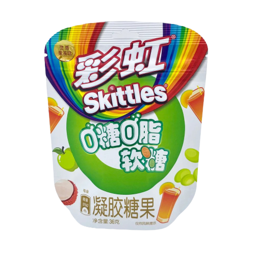 Skittles Gummies - Fruit Tea Flavor Zero Sugar (China)