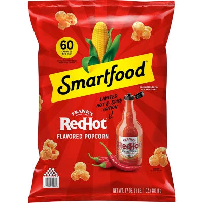 Smartfood Frank's RedHot Flavored Popcorn (Limited Time)