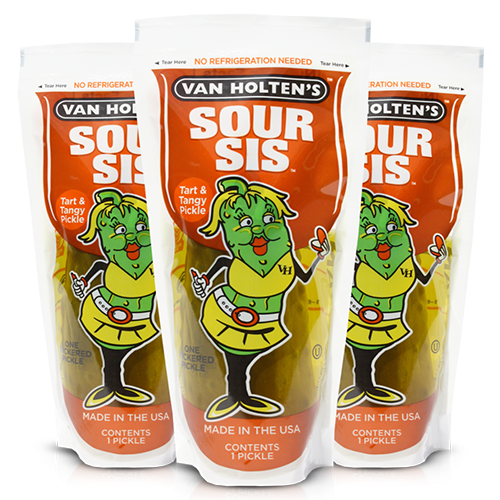 Sour Sis Tart & Tangy Pickle In A Pouch (USA)