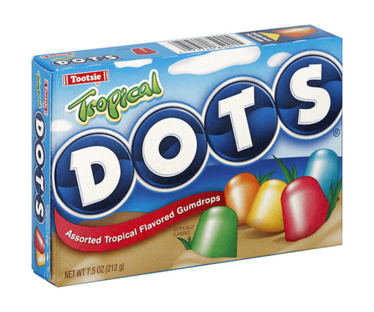 Tropical Dots Assorted Gumdrops Candy