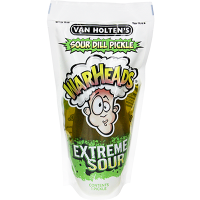 Warheards Extreme Sour Dill Pickle In A Pouch (USA)